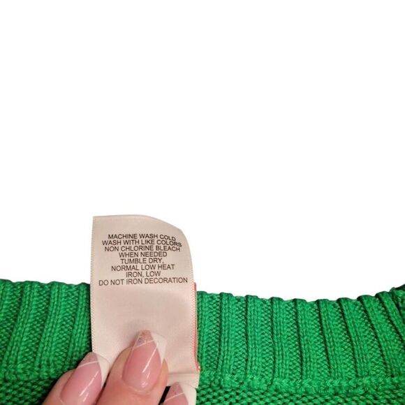 Disney Santa Mickey Mouse Red & Green Christmas Sweater - Picture 6 of 7